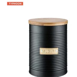 Typhoon 3-Piece Black Classic Medium Tea, Sugar & Coffee Container Set image 4