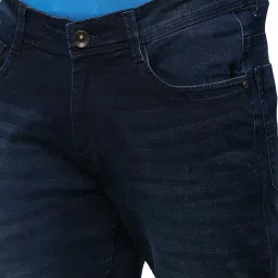 Park Avenue Dark Blue Tapered Fit Low Rise Jeans image 4