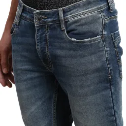 Parx Blue Super Slim Fit Low Rise Jeans image 4