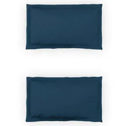 DDecor Blue Cotton 180 TC Double Bedsheet with 2 Pillow Covers image 4