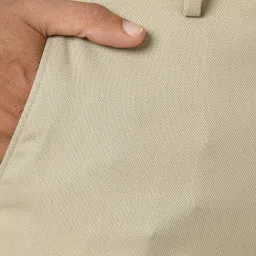 Peter England Beige Slim Fit Trousers image 4