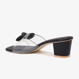 DressBerry Embellished Party Block Heels with Bows image 2