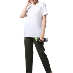 Vimal Jonney Green & Yellow Regular Fit Mid Rise Track Pants - Pack of 2 image 4