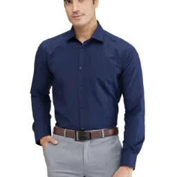 Park Avenue Blue Slim Fit Shirt-picture-23