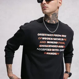 WROGN Typography Printed Sweatshirt-image-19
