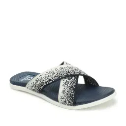 Carlton London Women's Navy Blue Cross Strap Sandals image 2