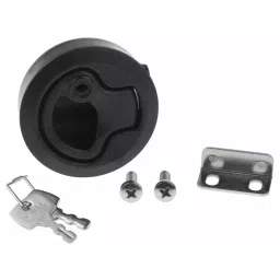 Southco Black Plastic Locking Latch 50 mm Cutout Key Unlock, M1-41 image 3