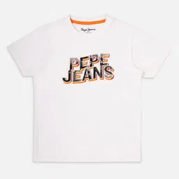 Pepe Jeans Boys Typography Printed Round Neck Pure Cotton T-shirt-picture-24