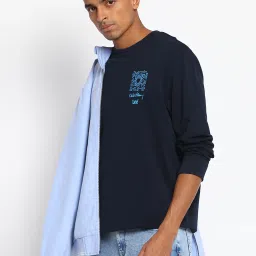 Lee Navy Regular Fit Sweatshirt image 3