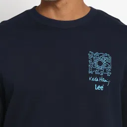 Lee Navy Regular Fit Sweatshirt image 4