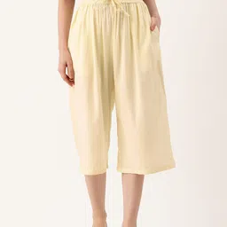 FERANOID Women Solid Cropped Palazzos-image-21