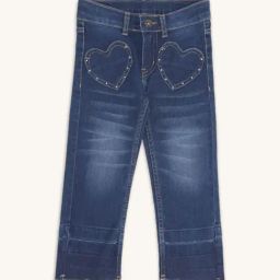 Pantaloons Junior Blue Cotton Embellished Jeans-picture-41