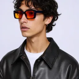 Ted Smith Yellow UV Protection Square Unisex Sunglasses-picture-24