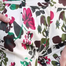 Belle Fille Multicolor Floral Print Shorts image 4