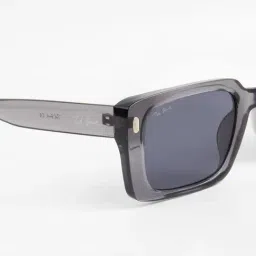 Ted Smith Black UV Protection Square Unisex Sunglasses image 5