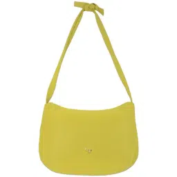 Baggit Grio Water Lime PU Solid Sling Handbag-image-3
