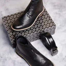 Louis Stitch Men's Jet Black Chukka Boots-image-99