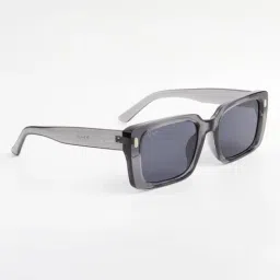 Ted Smith Black UV Protection Square Unisex Sunglasses image 4