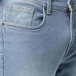 YU by Pantaloons Light Blue Cotton Slim Fit Jeans image 4