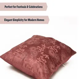 RRC Coral Set of 5 Velvet Square Cushion Covers image 5