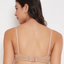 Clovia Beige Solid Non-Wired Non Padded Everyday Bra image 4