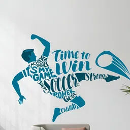 Decor Villa Multicolor Footballer Wall Sticker-image-99