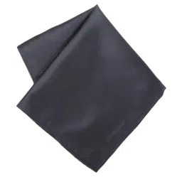 Peter England Dark Grey Solid Pocket Square-image-41