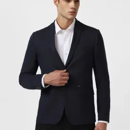 Van Heusen Sport Black Cotton Slim Fit Blazer-picture-16