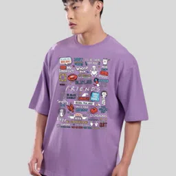UpClothing Typography Printed Round Neck Cotton Oversized T-shirt-picture-40