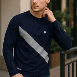 Body Mechanics Men Colourblocked T-shirt image 3