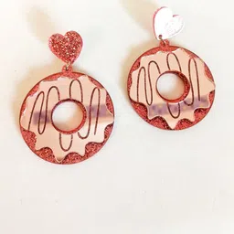 Evince MODE Stainless Steel Circular Shaped Drop Earrings-picture-22