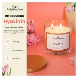 The Fragrance People Hyacinth 3-Wick Scented Candle - 340g-picture-14