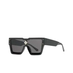 EYMEN I Men Blue Polarised and UV Protected Lens Square Sunglasses eym_IHIDE@Badsha-Black image 4
