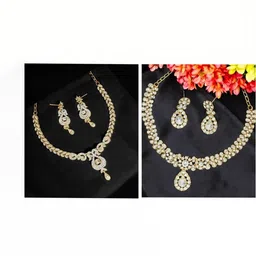 Women Click Set Of 2 Stone Studded Jewellery Set image 1