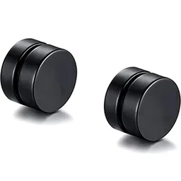 shobhram Unisex Black Earrings-image-27