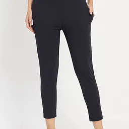 Camey Women Solid Mid-Rise Slim Fit Trousers-picture-40