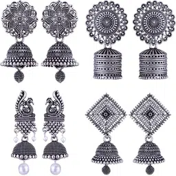 Sangria Alloy Silver-Plated Earrings-picture-27