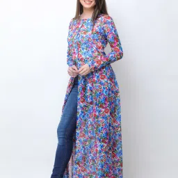 Cation Blue Floral Print Tunic image 4