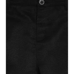 MINIKLUB Kids Black & White Solid Full Sleeves Shirt, Waistcoat with Pants image 4