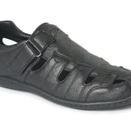 ID Men's Black Fisherman Sandals image 4
