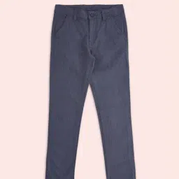 Pantaloons Junior Grey Cotton Regular Fit Trousers-picture-21