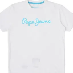 Pepe Jeans Kids White Graphic Print T-Shirt-image-27