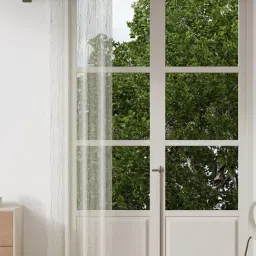 Ddecor Live Beautiful White Polyester 9 ft Long Door Curtain-picture-39