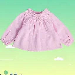 MINIKLUB Kids Pink Solid Full Sleeves Top-picture-38
