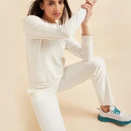 Sweet Dreams Off-White Printed Track Suit image 4