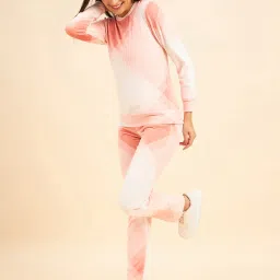 Sweet Dreams Peach Printed Track Suit image 4