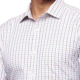 Park Avenue Multicolor Slim Fit Check Shirt image 4