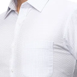 Raymond Light Blue Slim Fit Check Shirt image 4
