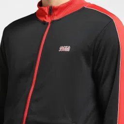Jack & Jones Black Regular Fit Striped Jacket image 4