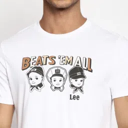 Lee White Crew T-Shirt image 4